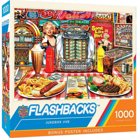 MASTER PIECES 1000-PIECE PUZZLES Flashbacks - Jukebox Jive