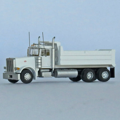 N PETERBILT DUMP TRUCK 3-AXLE WHITE