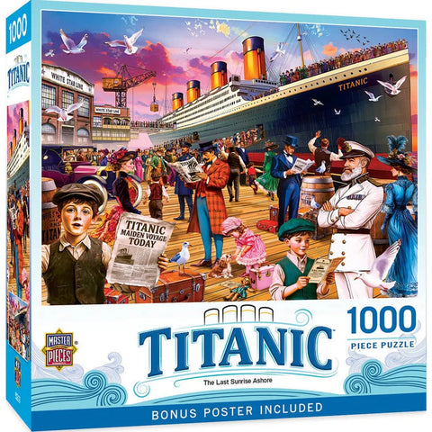 MASTER PIECES 1000-PIECE PUZZLE Titanic - The Last Sunrise Ashore