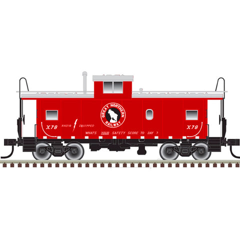 HO CENTER CUPOLA 3-WINDOW CABOOSE GN X84