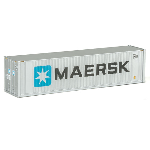 WALTHERS HO 40' Hi Cube Ribbed Side Container - Assembled -- Maersk