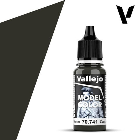 VALLEJO 	18ml Bottle Camouflage Black Green Model