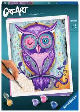CREART Dreaming Owl Paint by Numbers Kit 12X10