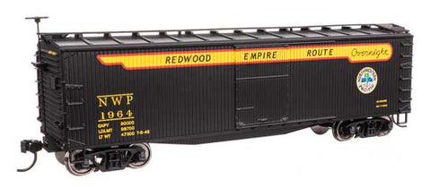 WALTHERS 	40' Double Sheathed Wood Boxcar - Ready to Run -- Northwestern Pacific #1964