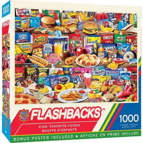 MASTER PIECE 1000-PIECE PUZZLE Flashbacks - Kids Favorite Foods
