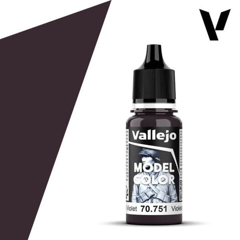 VALLEJO 	18ml Bottle Black Violet Model Color
