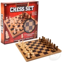 TOY NETWORK 10" Wooden Chess Set