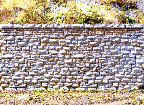 CHOOCH HO Random Stone Retaining Wall -- Medium - 7 x 3-3/8" 17.8 x 8.6cm