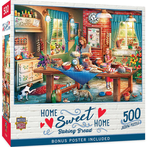 MASTER PIECES 500-PIECE PUZZLE Home Sweet Home - Baking Bread