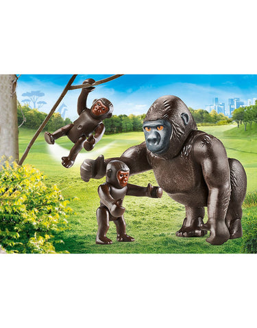 PLAYMOBIL GORILLA WITH BABIES