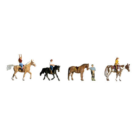 WOODLAND SCENICS N Figures: Horseback Riders