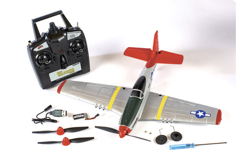RAGE P-51D Mustang Micro RTF Airplane w/PASS