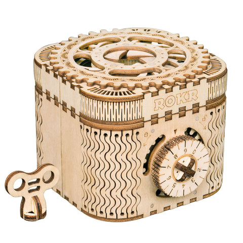 ROKR Mechanical Wood Models; Treasure Box