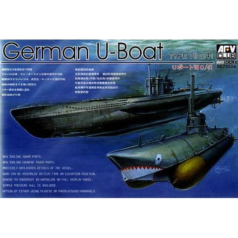 AFV 1/350 German U-Boat Type VIIC41 Submarine
