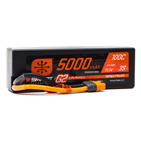 SPEKTRUM SMART-G2 LIPO 11.1V 3S 5000mah 100C W/ IC3