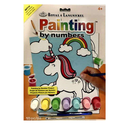 ROYAL Unicorn & Rainbow Paint by Number Age 4+ (8.75"x11.75")