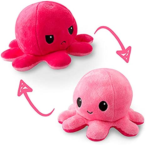 REVERSIBLE OCTOPUS PLUSHIE: DOUBLE PINK