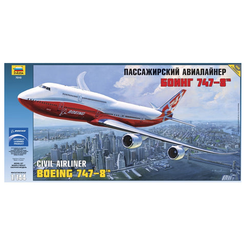 ZVEZDA 1/144 B747-8 Intercontinental Passenger Airliner