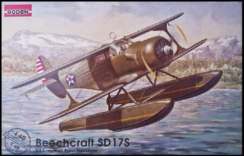 RODEN  1/48 Beechcraft SD17S Staggerwing WWII USAAF Floatplane