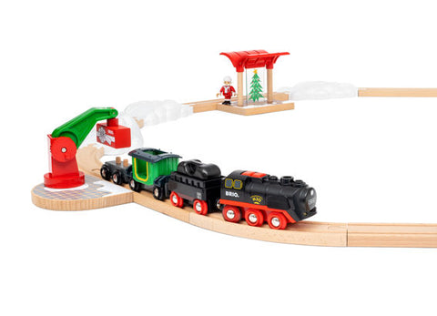 BRIO Christmas Steaming Train Set
