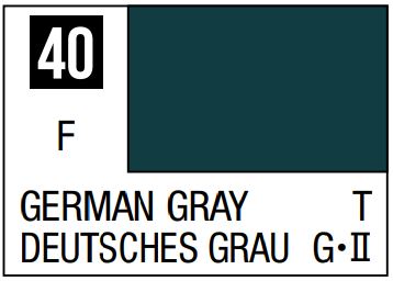 MR HOBBY 10ml Lacquer Based Flat German Gray