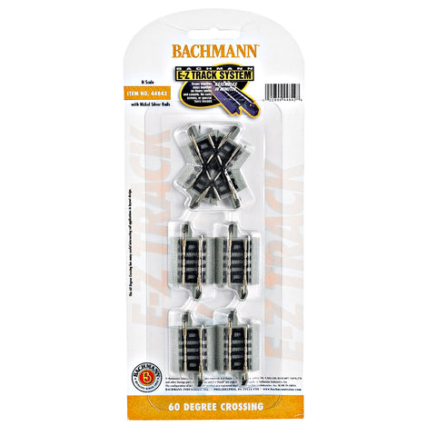 BACHMANN N 60 Degree Crossing Nickel Silver Track