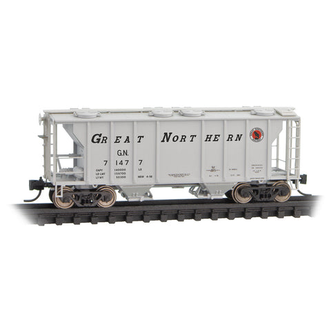 N PS-2 2-BAY COVERED HOPPER GN