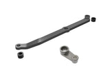 TRAXXAS TRX-4M Steering link, 6061-T6 aluminum (dark titanium-anodized) & servo horn, metal