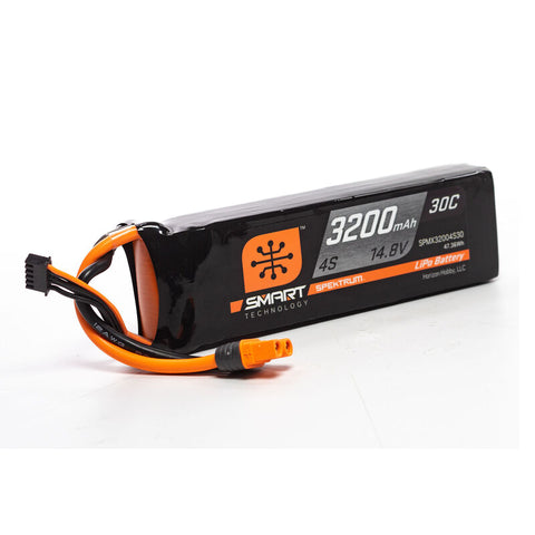 SPEKTRUM SMART LIPO 14.8V 4S 3200mah 30C W/ IC3