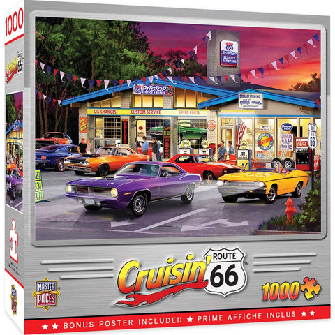 1000-PIECE Route 66 Pitstop PUZZLE