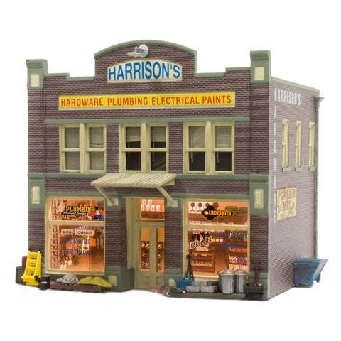 WOODLAND SCENICS N Harrison's Hardware Built Ready Lighted