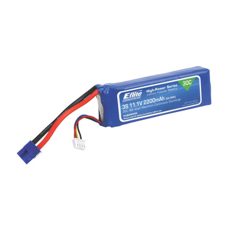 EFLITE LIPO 11.1V 3S 2200mah 30C W/ EC3