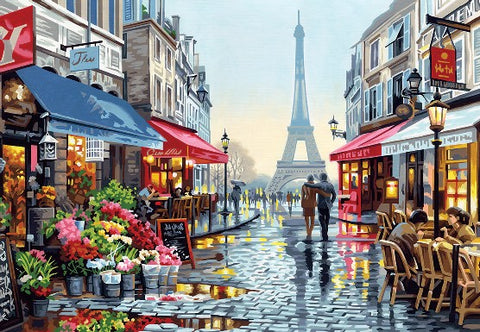 DIMENSIONS Paris Flower Shop Paint by Number (20"x14")