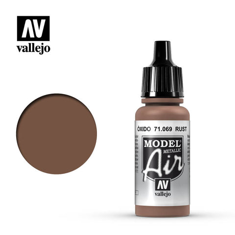 VALLEJO 	17ml Bottle Metallic Rust Model Air