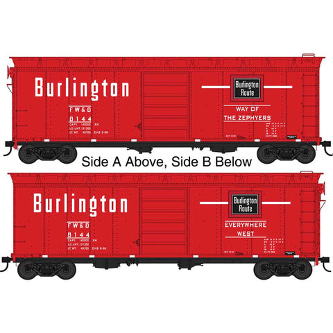 HO 40' BOXCAR CB&Q #8129