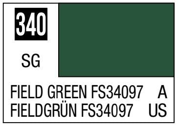10ml Lacquer Based Semi-Gloss Field Green FS34097