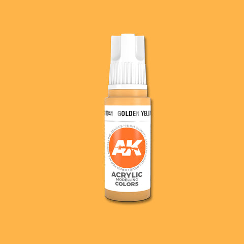 AKI Golden Yellow 3G Acrylic Paint 17ml Bottle