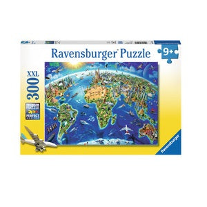 300-PIECE World Landmarks Map PUZZLE