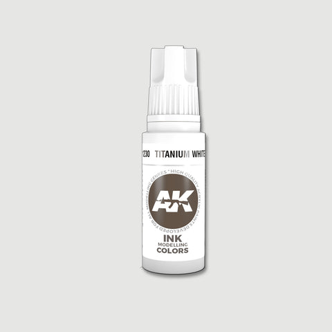 AKI Titanium White Ink 3G Acrylic Paint 17ml Bottle