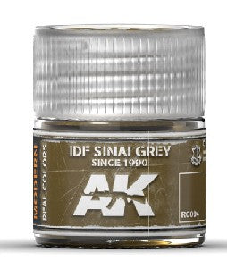 Real Colors: IDF Sinai Grey Since 1990 Acrylic Lacquer Paint 10ml Bottle