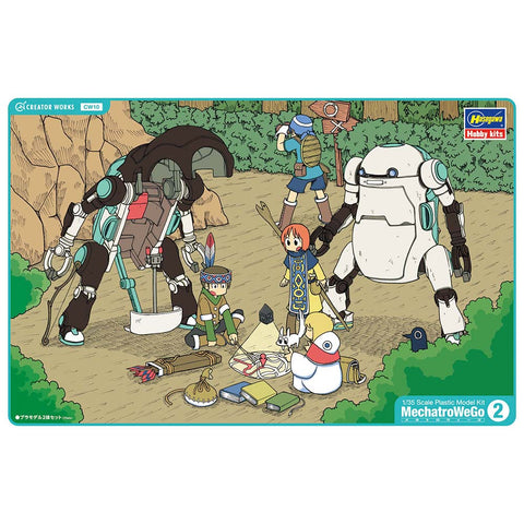 HASEGAWA 1/35 Mechatro WeGo #02 Milk & Cacao Mechanical Mobile Suits (2 Kits)