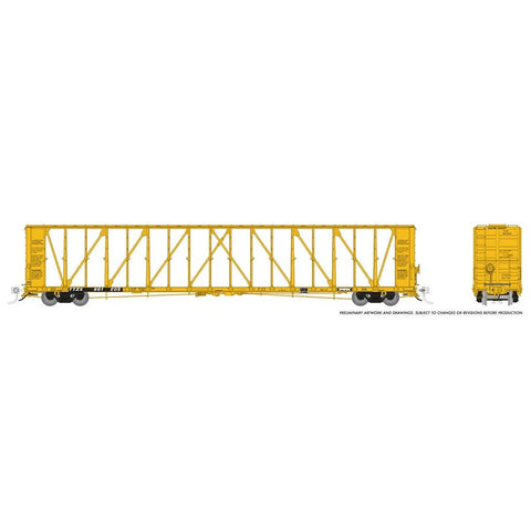 N NSC CENTERBEAM BULKHEAD FLATCAR TTZX (6)
