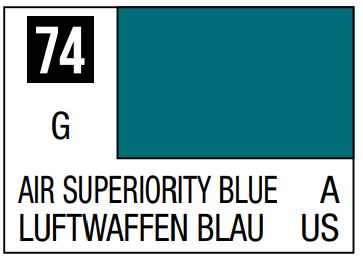 MR HOBBY 10ml Lacquer Based Gloss Air Superiority Blue