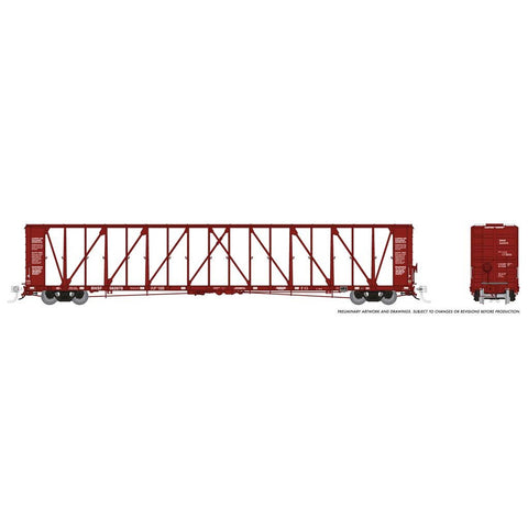 N NSC CENTERBEAM BULKHEAD FLATCAR BNSF (6)