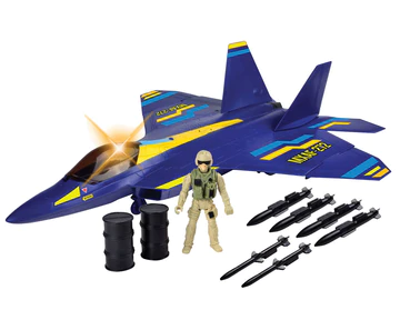 WOW TOYZ Giant F-22 Raptor Playset - 24 Inch