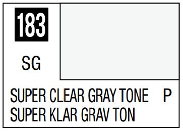 MR HOBBY 10ml Lacquer Based Semi-Gloss Super Gray Tone