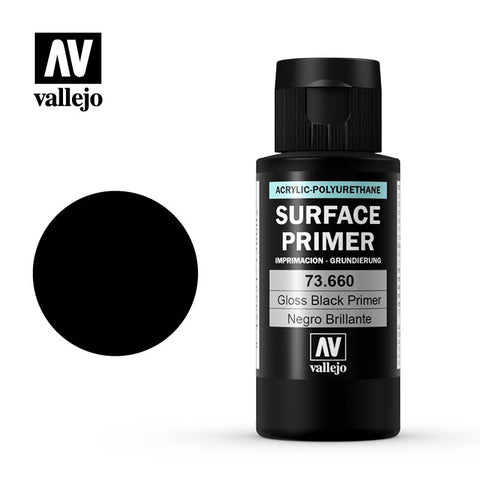 VALLEJO 60ml Bottle Gloss Black Surface Primer