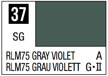 MR HOBBY 10ml Lacquer Based Semi-Gloss Gray Violet RLM75