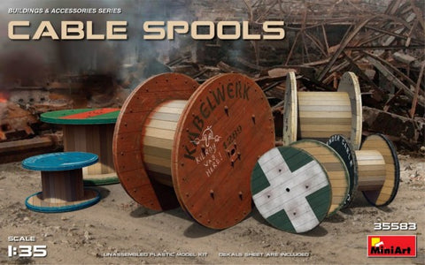 MINIART 1/35 Cable Spools (6 w/20 decal options)