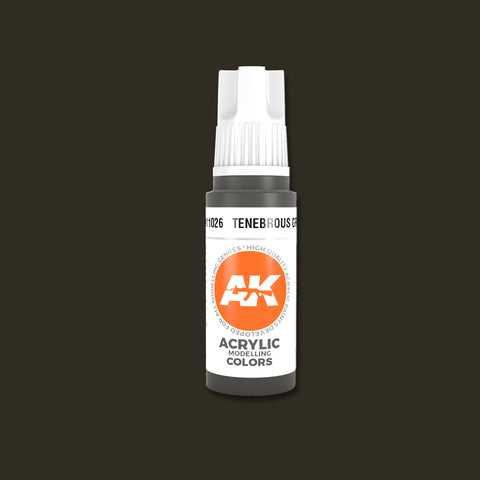 AKI Tenebrous Grey 3G Acrylic Paint 17ml Bottle
